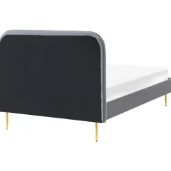 Twijfelaars-Leen Bakker FLAYAT - Eenpersoonsbed - Grijs - 120 x 200 cm - Fluweel