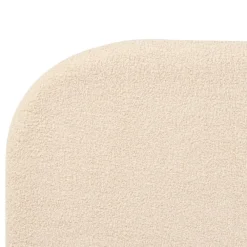 Twijfelaars-Beliani FLAYAT - Tweepersoonsbed - Beige - 140 x 200 cm - Bouclé