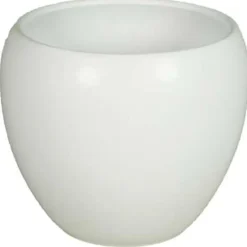 Bloempotten Voor Binnen-Floran Bloempot Rian - mat wit - keramiek - 27 x 24 cm