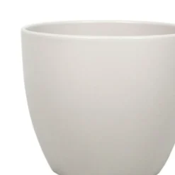 Floran Plantenpot - taupe - mat - keramiek - 28 x 25 cm