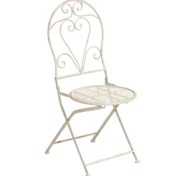 Leen Bakker FOLELLI - Set van 2 tuinstoelen - Lichtbeige - IJzer