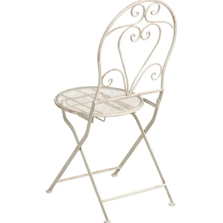 Leen Bakker FOLELLI - Set van 2 tuinstoelen - Lichtbeige - IJzer