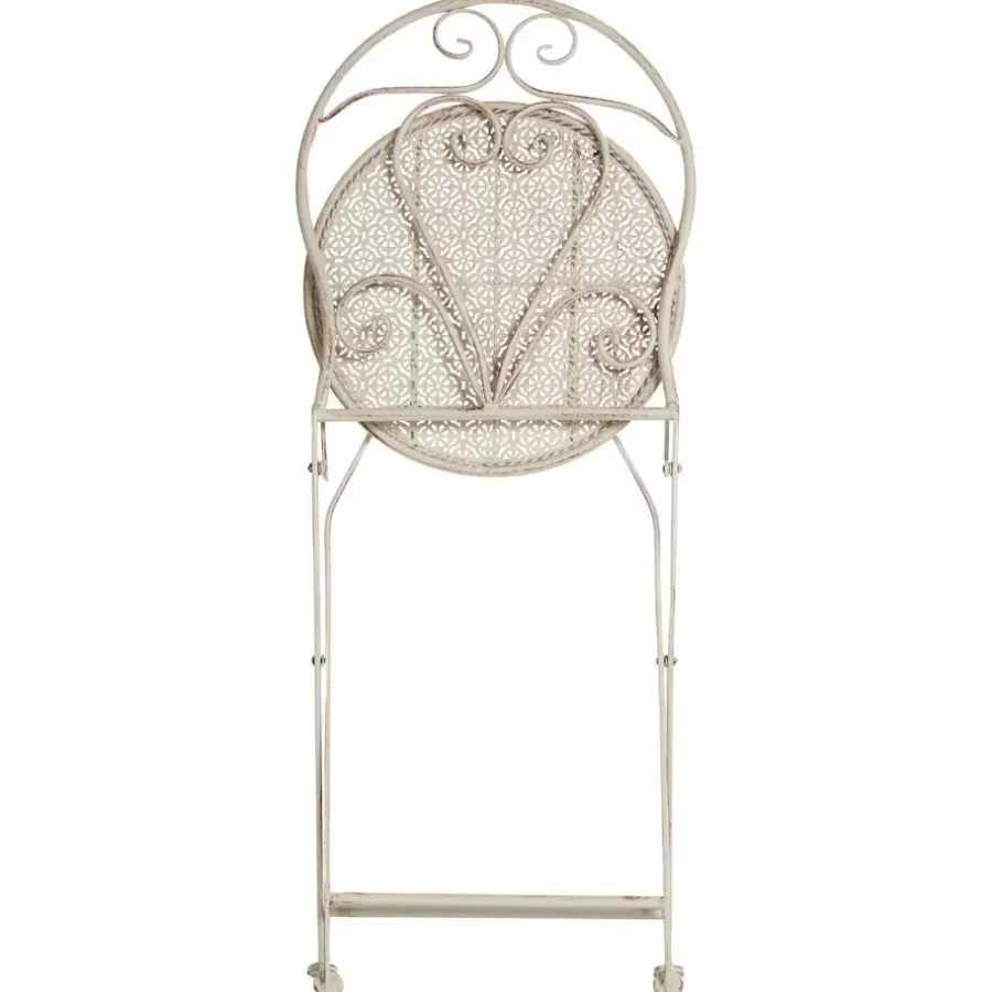 Leen Bakker FOLELLI - Set van 2 tuinstoelen - Lichtbeige - IJzer