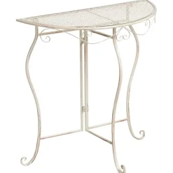 Leen Bakker FOLELLI - Tuintafel - Lichtbeige - IJzer