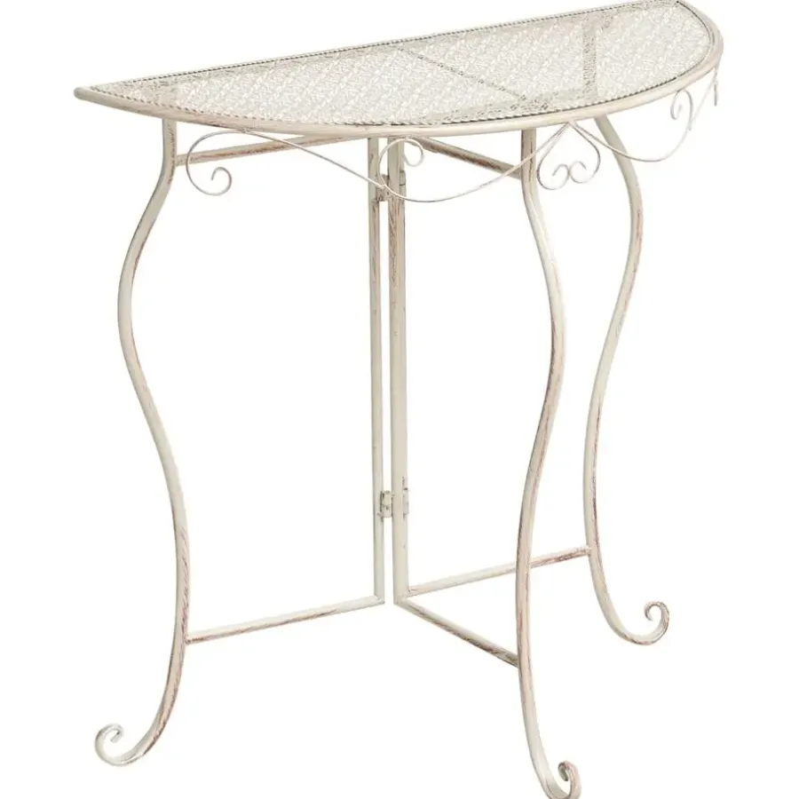 Leen Bakker FOLELLI - Tuintafel - Lichtbeige - IJzer