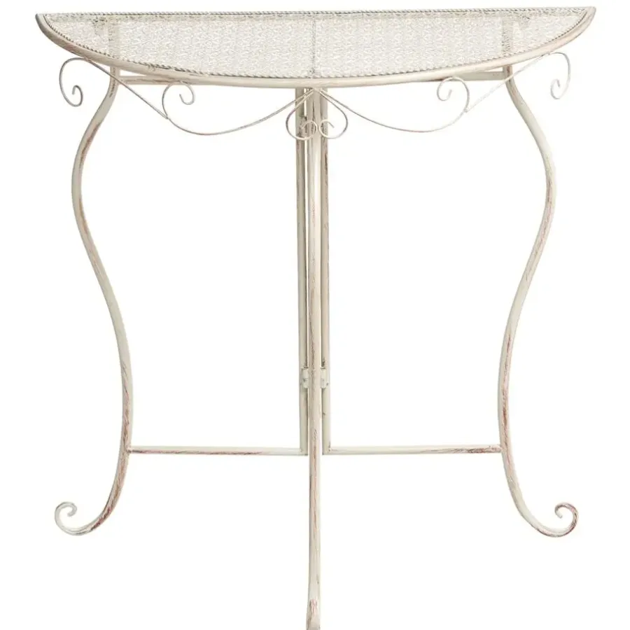 Leen Bakker FOLELLI - Tuintafel - Lichtbeige - IJzer