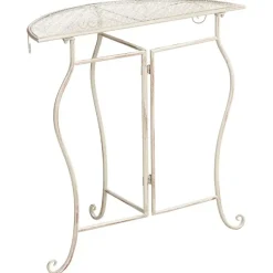 Leen Bakker FOLELLI - Tuintafel - Lichtbeige - IJzer