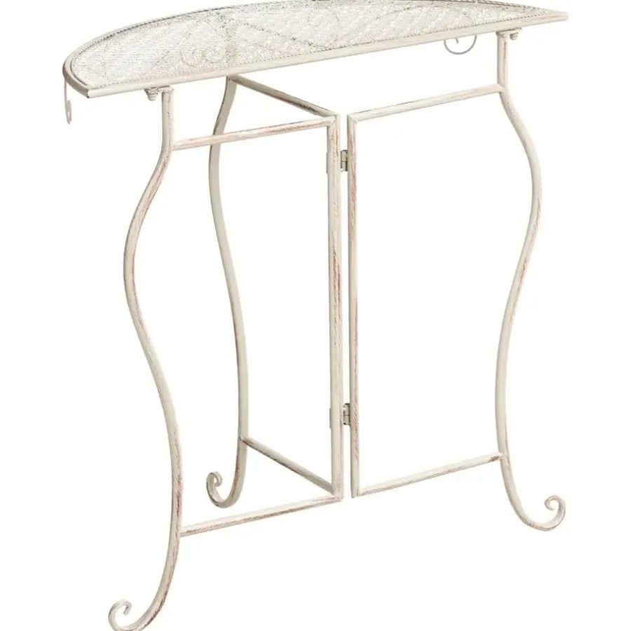 Leen Bakker FOLELLI - Tuintafel - Lichtbeige - IJzer