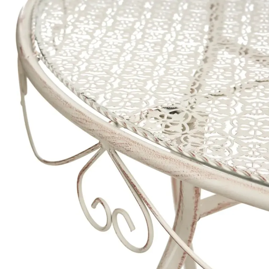 Leen Bakker FOLELLI - Tuintafel - Lichtbeige - IJzer