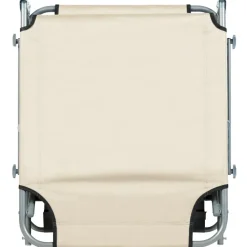 Ligbedden-Beliani FOLIGNO - Strandstoel - Crème - Polyester