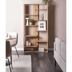 Leen Bakker FONTAS - Boekenkast - Lichtbruin - Spaanplaat