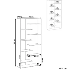 Leen Bakker FONTAS - Boekenkast - Lichtbruin - Spaanplaat