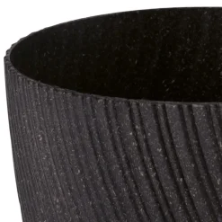 Bloempotten-Form Plastic Plantenpot - kunststof - zwart - D27 x H23 cm