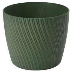 Bloempotten-Form Plastic Plantenpot - kunststof - donkergroen - D23 x H20 cm