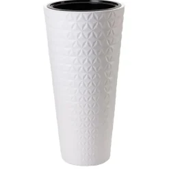 Form Plastic Plantenpot Diamond - kunststof - wit - 40 x 80