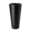 Bloempotten-Form Plastic Plantenpot rond - kunststof - zwart - D40 x H79 cm