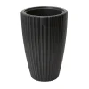 Bloempotten-Form Plastic Plantenpot/bloempot - kunststof - zwart - 40 x 58 cm
