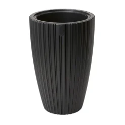 Bloempotten-Form Plastic Plantenpot/bloempot - kunststof - zwart - 40 x 58 cm