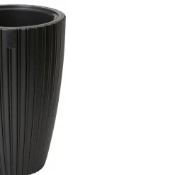 Bloempotten-Form Plastic Plantenpot/bloempot - kunststof - zwart - 40 x 58 cm