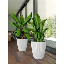 Bloempotten-Form Plastic Plantenpot/bloempot - kunststof - zwart - 40 x 58 cm