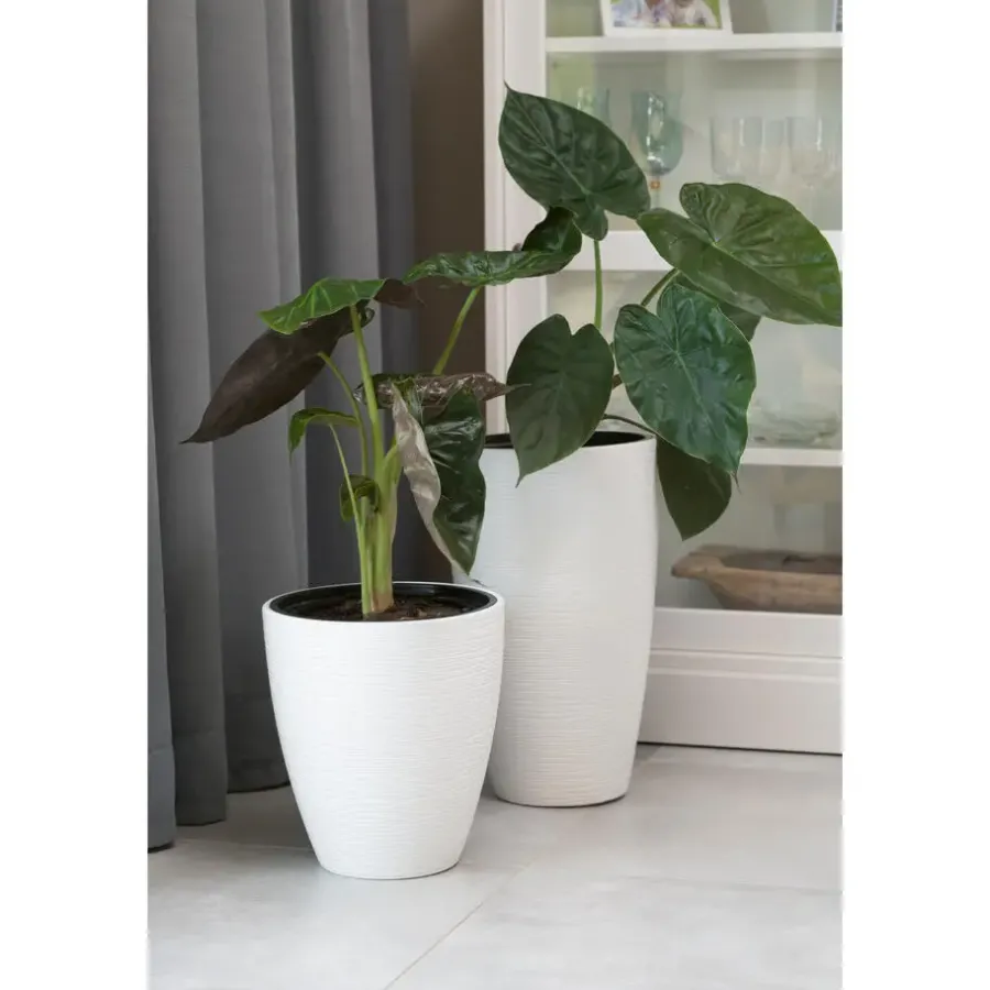Form Plastic Plantenpot/bloempot - kunststof - grijs - 30 x 32 cm
