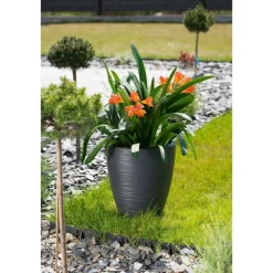 Form Plastic Plantenpot/bloempot Gobi - kunststof - D30 x H48 cm