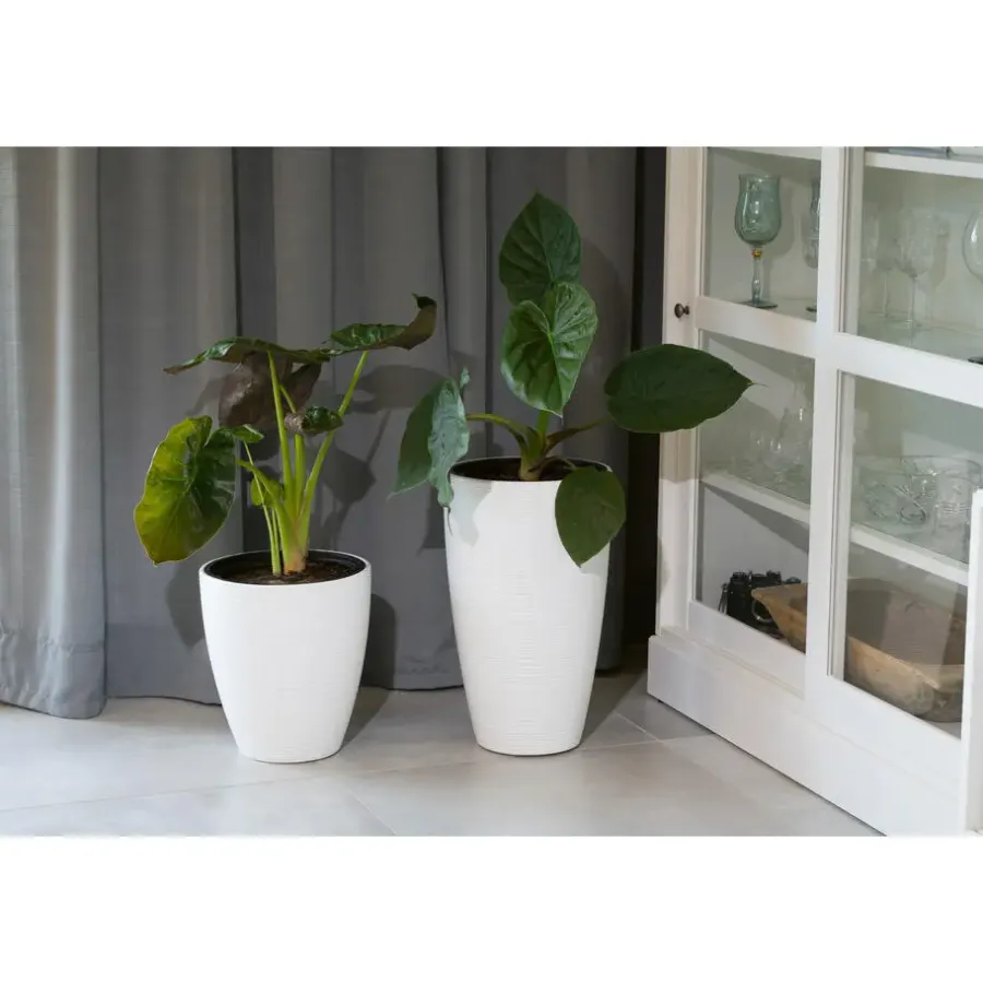 Form Plastic Plantenpot/bloempot - kunststof - wit - D40 x H32 cm