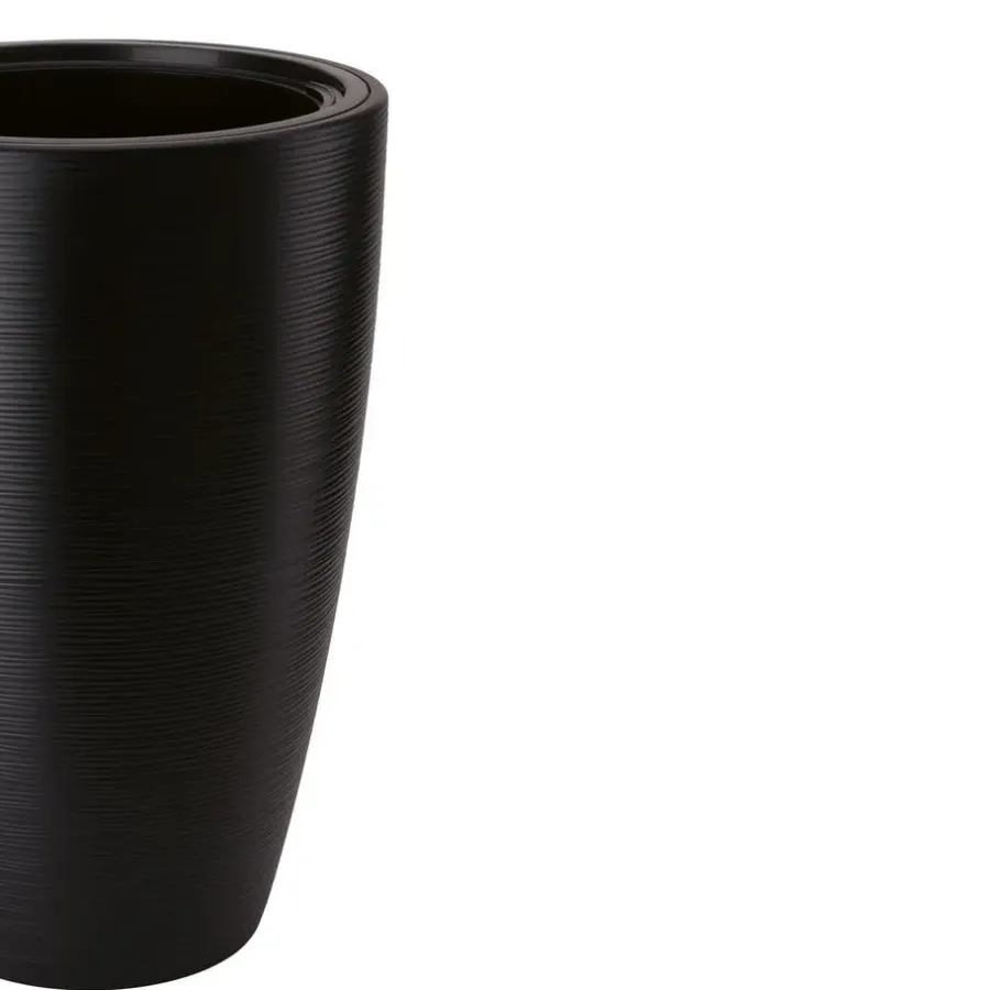 Form Plastic Plantenpot/bloempot - kunststof - zwart - 40 x 58 cm