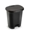 Forte Plastics Pedaalemmer - zwart - 27 l