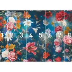 Reinders Fotobehang Bloemenwereld - 260 x 384cm - Blauw