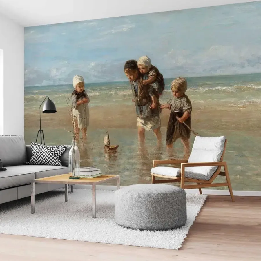Reinders Fotobehang Israëls Kinderen der Zee - 260 x 384cm - Beige