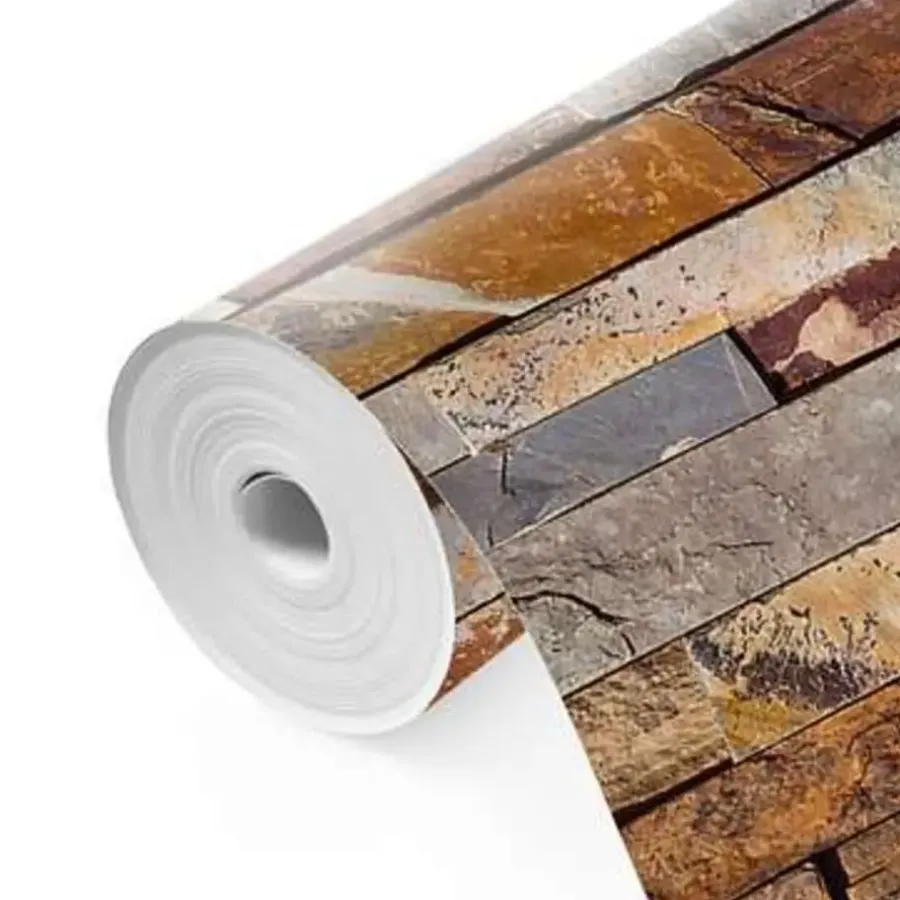 Behang-Reinders Fotobehang Natuurstenen muur - 260 x 384cm - Bruin