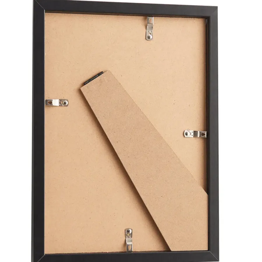 Merkloos Fotokader - Fotolijst - Set van 5- 15x20cm - MDF hout- Zwart