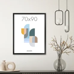 ACAZA Fotokader - Fotolijst - Wissellijst - 70x90 cm - MDF - Zwart