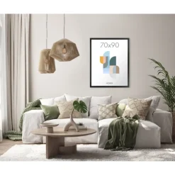 ACAZA Fotokader - Fotolijst - Wissellijst - 70x90 cm - MDF - Zwart