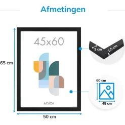 Merkloos Fotokader - Fotolijst - Wissellijst - 45x60 cm
