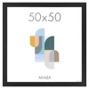 Fotolijsten-Merkloos Fotokader - Fotolijst - Wissellijst - 50x50 cm - MDF - Zwart