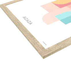Fotolijsten-Merkloos Fotokader - Fotolijst - 50x70 cm - MDF hout - Lichte Eik