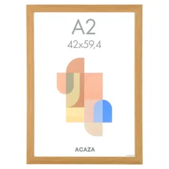 Merkloos Fotokader A2 Formaat - Fotolijst - 42 x 59,40 cm - MDF - Warme eik