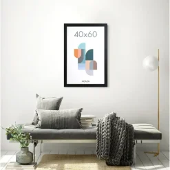 Merkloos Fotokader Madison voor Foto's van 40 x 60cm - MDF Houten Fotolijst - Zwart