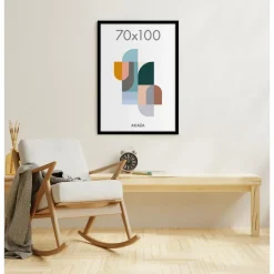 Fotolijsten-Merkloos Fotokader 70x100cm - Fotolijst in MDF Hout - Zwart
