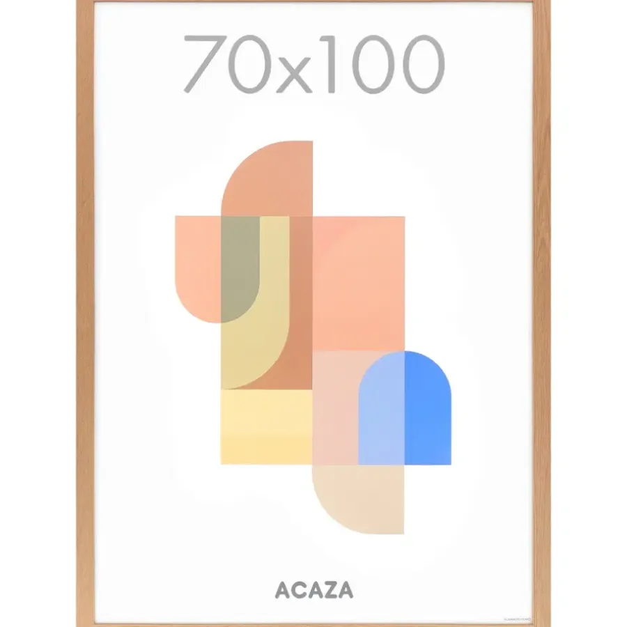 ACAZA Fotolijst - Wissellijst voor Posters - 70x100 cm - MDF - Warme Eik