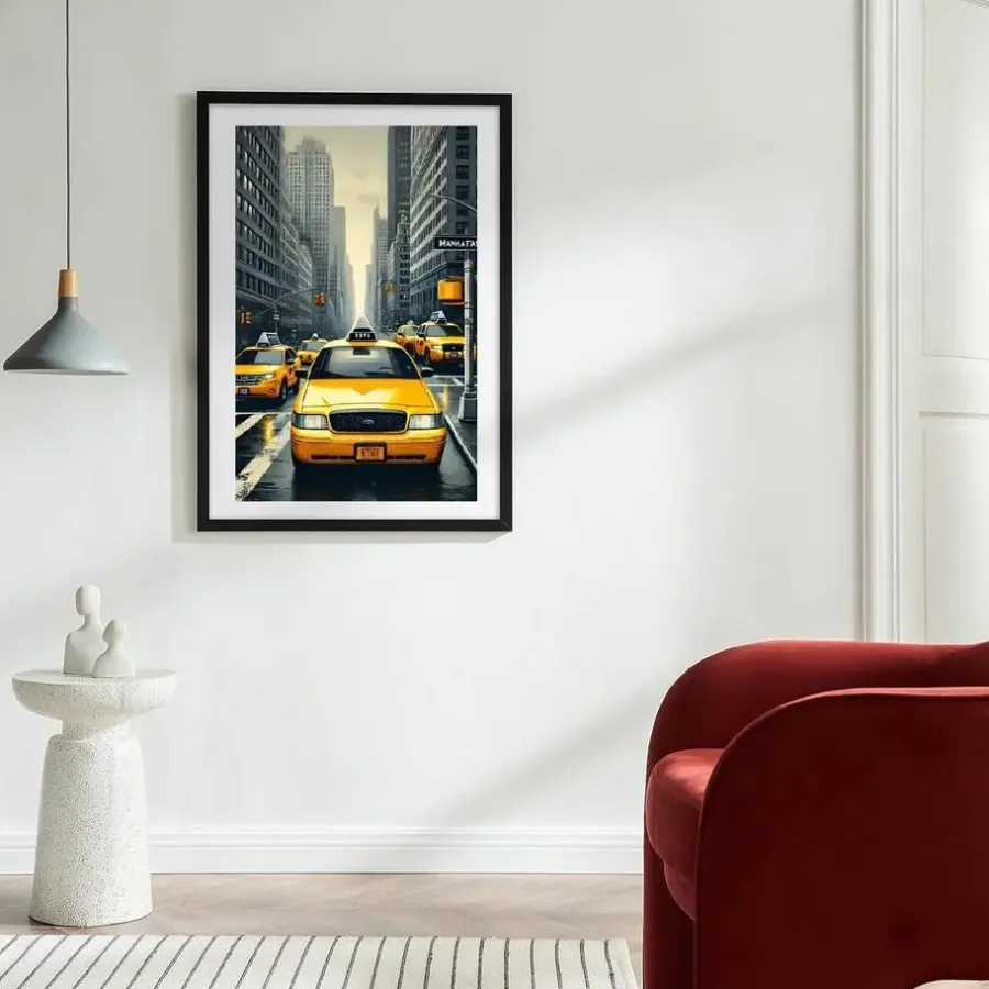 Fotolijsten-Merkloos Fotolijst Poster Formaat 61x91,5 cm - MDF Hout - Zwart