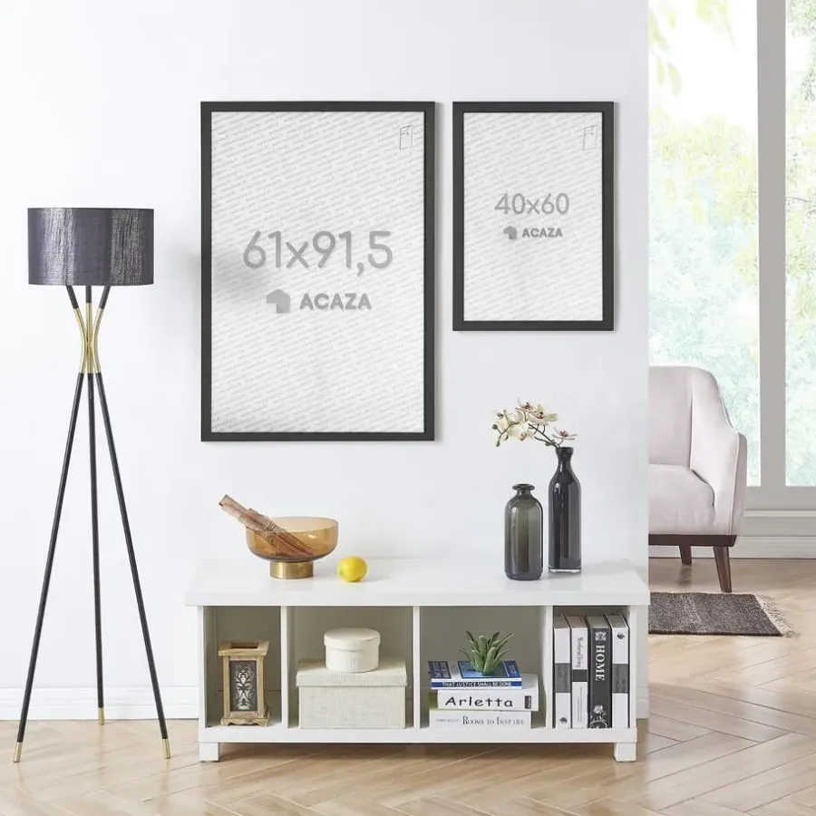 Fotolijsten-Merkloos Fotolijst Poster Formaat 61x91,5 cm - MDF Hout - Zwart