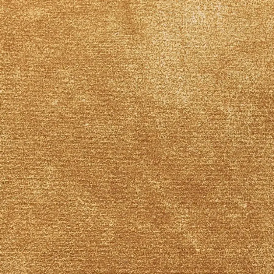 Hockers En Voetenbanken-Beliani FOX - Poef - Oranje - 32 cm - Fluweel