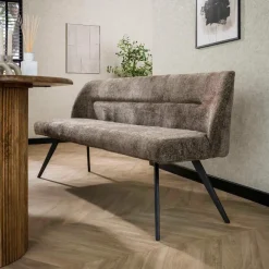 Eetkamerbanken-Fraaai - Diego eetkamerbank geweven 188 cm - taupe