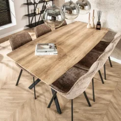 Rechthoekige Eettafels|Houten Eettafels-Fraaai - Hemlock eettafel eik 190 cm