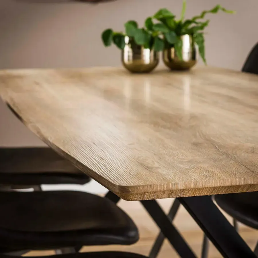 Rechthoekige Eettafels|Houten Eettafels-Fraaai - Hemlock eettafel eik 190 cm