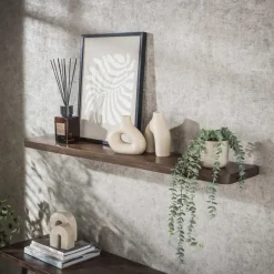 Wandplanken-Fraaai - Marino wandplank - 120 cm - acaciahout - bruin