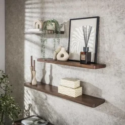 Fraaai - Marino wandplank - 60 cm - acaciahout - bruin